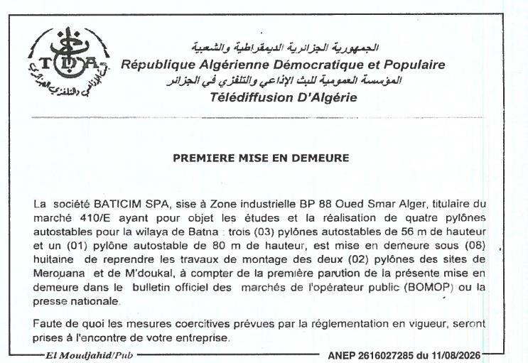 Mise en demeure