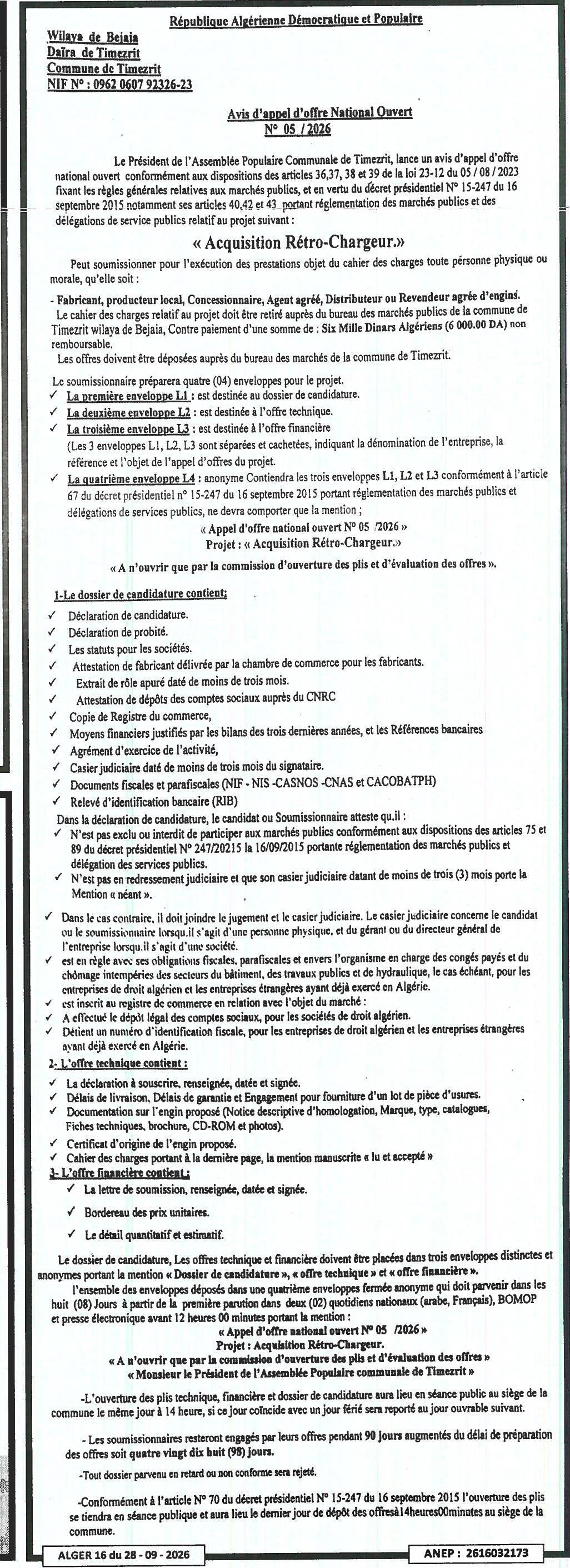 Acquisition de rétro-chargeurs
