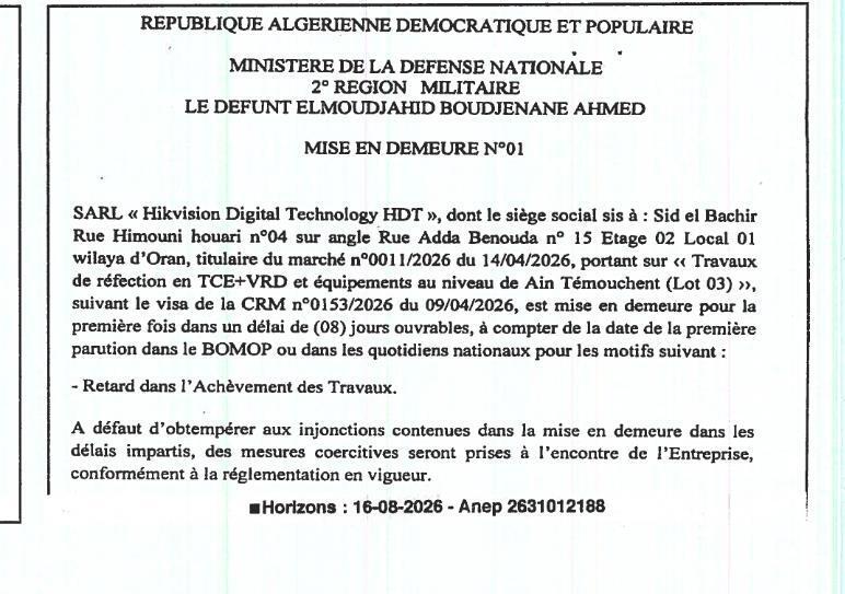 Mise en demeure